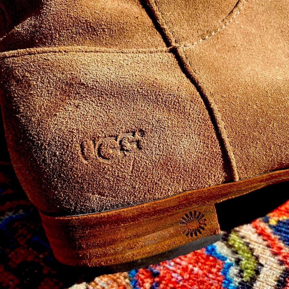 UGG suede boots with shearling liner. Excellent condition.